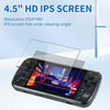 POWKIDDY X39 Pro 4.5 Inch Retro Handheld Game Console  ATM7051 Quad-Core Support HD TV Out 32G(Purple Transparent)