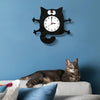 CC040 Children Cartoon Quiet Hanging Clock Home Decoration Simple Clocks(Black)