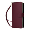 For Samsung Galaxy A73 5G Nine-card Slots Zipper Wallet Bag Leather Phone Case(Wine Red)