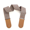 Cotton Linen Guitar Studs Strap Diagonal Shoulder Strap Musical Instrument Accessories(Light Gray)