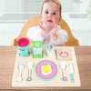 Children Wooden Cutting Fruits and Vegetables Educational Toys Kitchen Pretend Game Cooking Educational Toys(Strawberry)