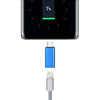 8 Pin Female to USB-C / Type-C Male Metal Shell Adapter(Blue)