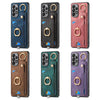 For Samsung Galaxy A36 Retro Skin-feel Ring Card Bag Phone Case with Hang Loop(Purple)