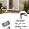 Pet Supplies Dog Paw Print Door Bite-Proof Small Dog Cat Screen Window Door Cat And Dog Door(Black)