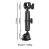 Single-leg Car Suction Cup Mount Crab Clamps (Black)