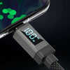 WK WDC-40 Smart Digital Display 1.2m PD27W Type-C to 8 Pin Fast Charging Data Cable(Black Grey)