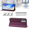 For Samsung Galaxy A23 4G / 5G RC01 Dual-Folded Magnetic Suction RFID Leather Phone Case(Violet)