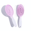 Fluffy High Skull Top Ribbed Hair Bouncing Comb Long Hair Styling Massage Comb, Color: Oval Purple