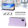 For Samsung Galaxy XCover 6 Pro RC01 Dual-Folded Magnetic Suction RFID Leather Phone Case(Light Purple)