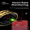 R12M SIZE 22 Smart Ring, Support Health Monitoring / Multiple Exercise Modes(Gold)