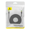 Baseus PCWL-A107 High Speed CAT8 40Gigabit Ethernet Braided Cable, Length:8m(Black)