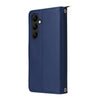 For Samsung Galaxy A24 Nine-card Slots Zipper Wallet Bag Leather Phone Case(Blue)