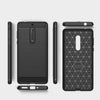 For Nokia 5 Brushed Carbon Fiber Texture Shockproof TPU Protective Cover Case (Black)