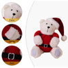 Plush Bear Doll Christmas Ornaments Cute Doll Decorations Christmas Children Gifts(Sitting Posture)
