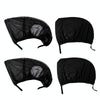 1 Pair Mesh Linen Car Adhesive Curtain Sunshade(Front Window)