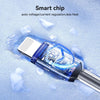 JOYROOM S-A42 Crystal Clear Series Fast Charging Data Cable, Type-C to 8 Pin Cable, Length: 1.2m(Black)