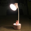 2102 LED Eye Protection Lighting Reading Desk Lamp, Style: with Doll (Pink)