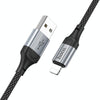 hoco X102 USB to 8 Pin Fresh 2.4A Charging Data Cable, Length:1m(Black)