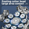 6 In 1 9 Knife Head Multifunctional USB Shaver Full Body Water Washing Shaver Men Hair Bald