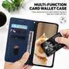 For Realme 13+ Global Cute Cats RFID Leather Phone Case(Blue)