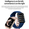 Q19 Pro IP67 Waterproof 1.69 inch Smartwatch(Gold+Burgundy)