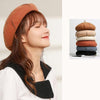 Autumn Winter Embroidered Warm Wool Hat Outdoor Leisure Ladies Beret, Size: One Size(White)