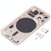iPhone 13 Mini Back Housing Cover, SIM Tray, Keys, Lens (White)