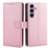 For Samsung Galaxy S25 Ultra 5G Calf Texture Buckle Flip Leather Phone Case(Rose Gold)