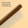 Wood Pet Comb for Cat & Dog Grooming - Detangling & Deshedding