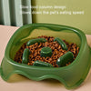 Slow Feed Pet Bowl, Orange, Anti-Gulping Dog & Cat Bowl