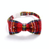 Christmas Red Plaid Bow Tie Dog/Cat Collar, S (17-30cm)