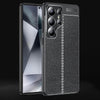 For Samsung Galaxy S25 Ultra 5G Litchi Texture Shockproof TPU Phone Case(Black)