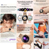 T86 Woman Health 1.27 inch Smart Watch, BT Call / Physiological Cycle / Heart Rate / Blood Pressure / Blood Glucose / SOS(Silver Steel Band)