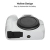 For Canon EOS R100 Litchi Texture Soft Silicone Protective Case(White)