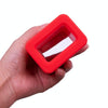 Safety Belt Holder Silicone Buckle Protective Cover(Blue)