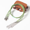 100 PCS Crystal Pendant Necklace Rope Jewelry Lanyard(Green)