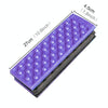 2 PCS Portable Folding  Cellular Massage Cushion Outdoors Damp Proof Picnic Seat Mats EVA Pad(Purple)