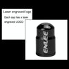 ENLEE E-FZ1004 2pcs /Set Bicycle French Valve Caps Aluminum Alloy Dust Cap For Tire Valve Caps(Black)
