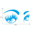 D-821 Beauty Eyes Pattern Car Modified Decorative Sticker(Blue)
