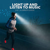 M1-BL LED Glowing Bluetooth Music Hat Wireless Call Night Running Hat(Navy)