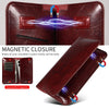 PU Flip Double Phone Card Slot Case, Size:19 x 11cm(Wine Red)