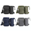 Men Shoulder Crossbody Bag Waist Pack With Removable Mug Pocket(Black)