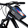 WILD MAN ES12X 1LEVA Hard Shell Bicycle Bag Cycling Phone Touch Screen Front Beam Bag, Color: Blue