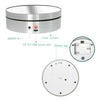 12cm 360 Degree Rotating Turntable Mirror Electric Display Stand Video Shooting Props Turntable, Load: 3kg (Silver)