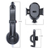 ES33 Car Mobile Phone Holder Bracket Carbon Fiber 360 Degree Rotation Suction Cup Mount(Red)