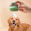 Pet Shower Brush with Refillable Gel (Green) - Cat & Dog Grooming