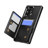 For Samsung Galaxy S24 Ultra 5G Horizontal Flip Card Bag Holder Leather Phone Case(Black)