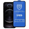 For iPhone 12 / 12 Pro 9H 10D Full Screen Tempered Glass Screen Protector(Black)
