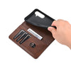 For Samsung Galaxy A56 5G AZNS Magnetic Calf Texture Flip Leather Phone Case(Dark Brown)