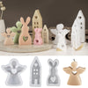 DIY Epoxy Easter Desktop Decoration Candle Silicone Mold, Spec: House 003
